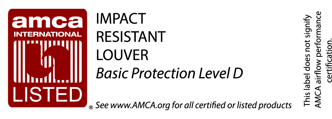 Impact Resistant Louver-Basic Protection Level D